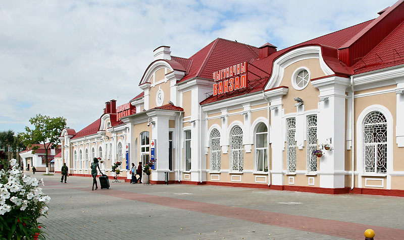 The railway terminal in Molodechno