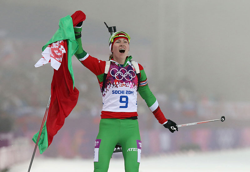 Дарья Домрачева завоевала первое олимпийское золото