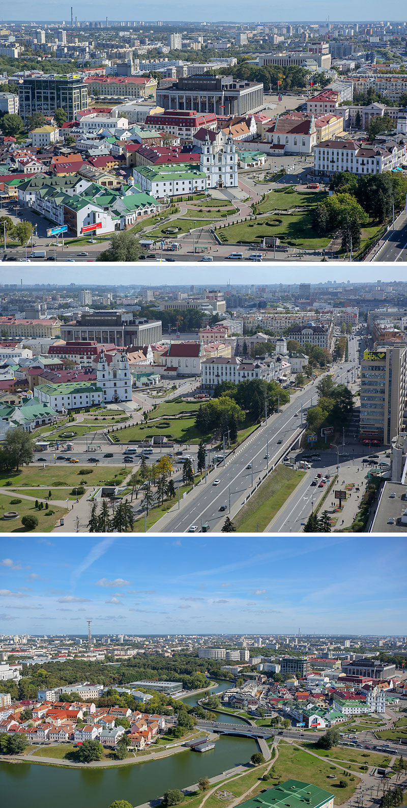 Upper Town, a historic center of Minsk