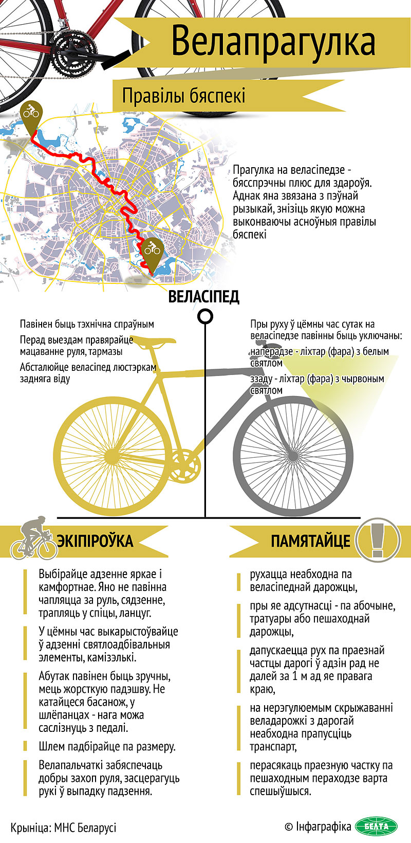 Бяспека падчас велапрагулкі