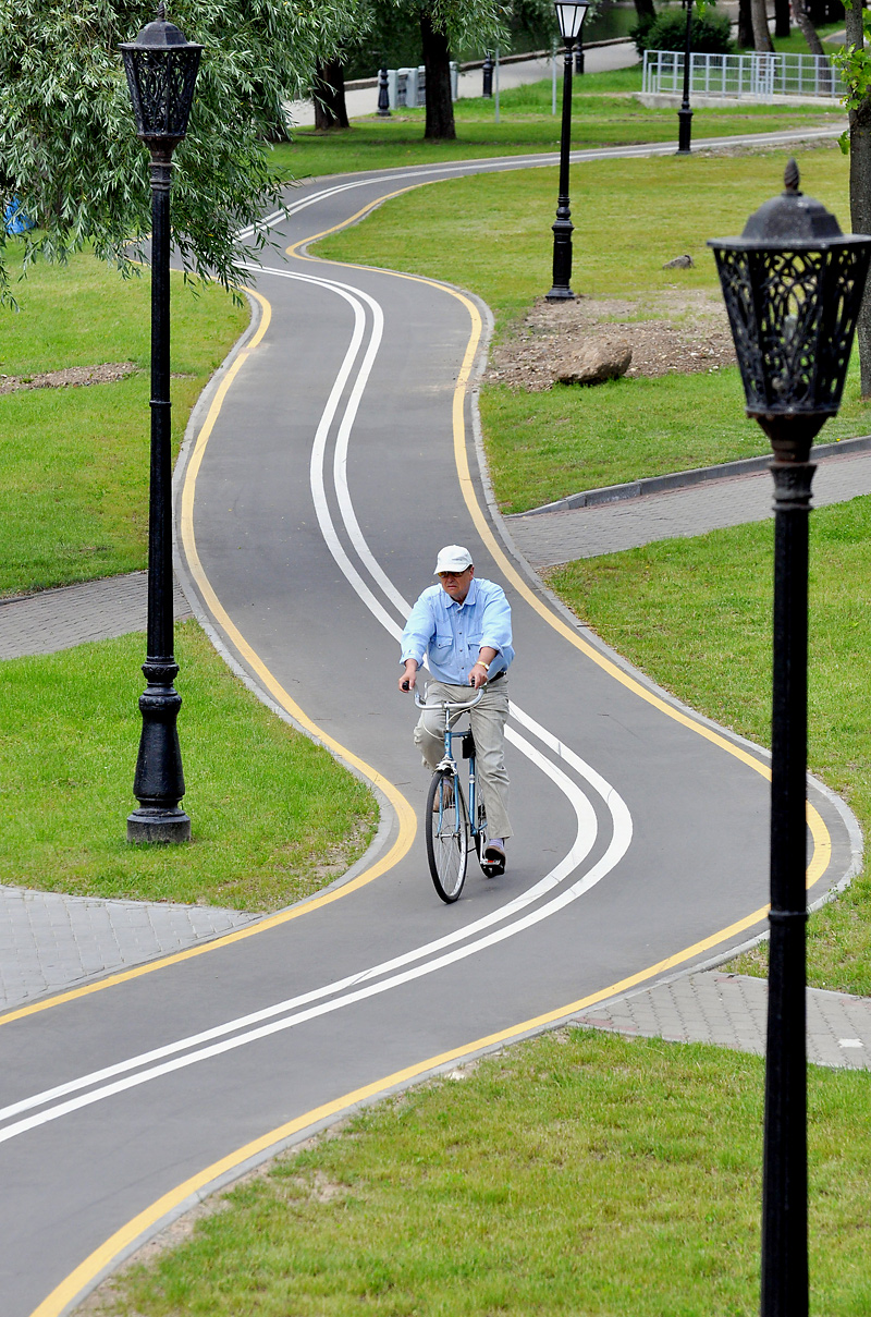 Main bike path of Minsk