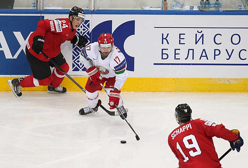 Team Belarus captain Alexei Kalyuzhny in action