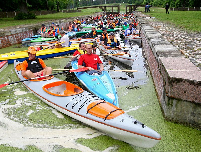 Kayaking along Augustow Canal