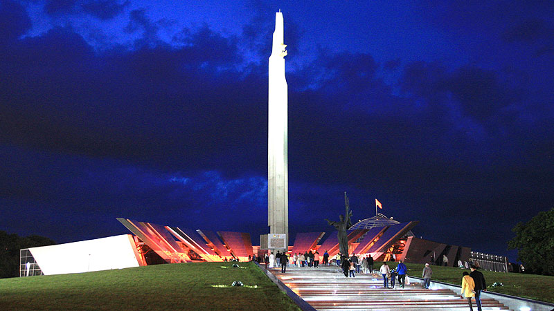 Museum of the History of the Great Patriotic War in the night lights