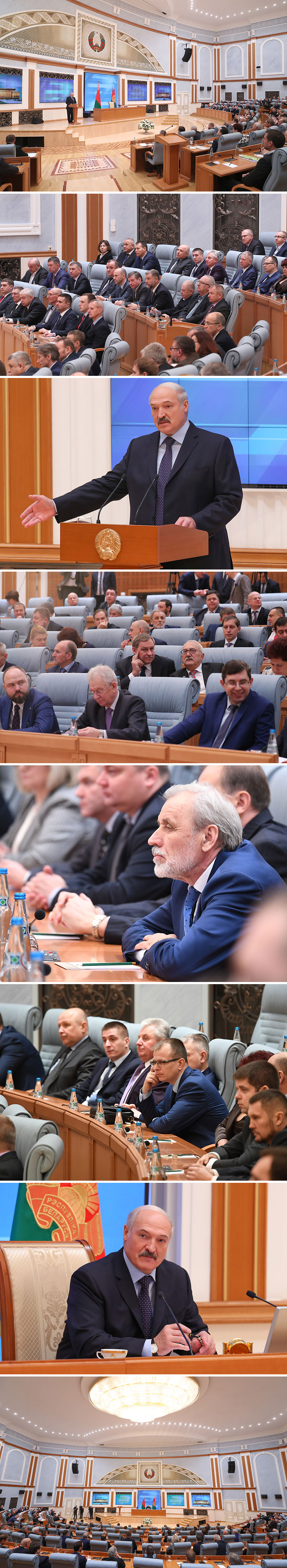 白罗斯总统亚历山大•卢卡申科与国家工商界代表举行会议（2017年12月）