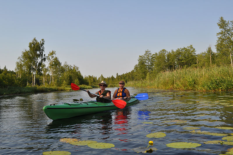 A water route in Berezinsky Biosphere Reserve