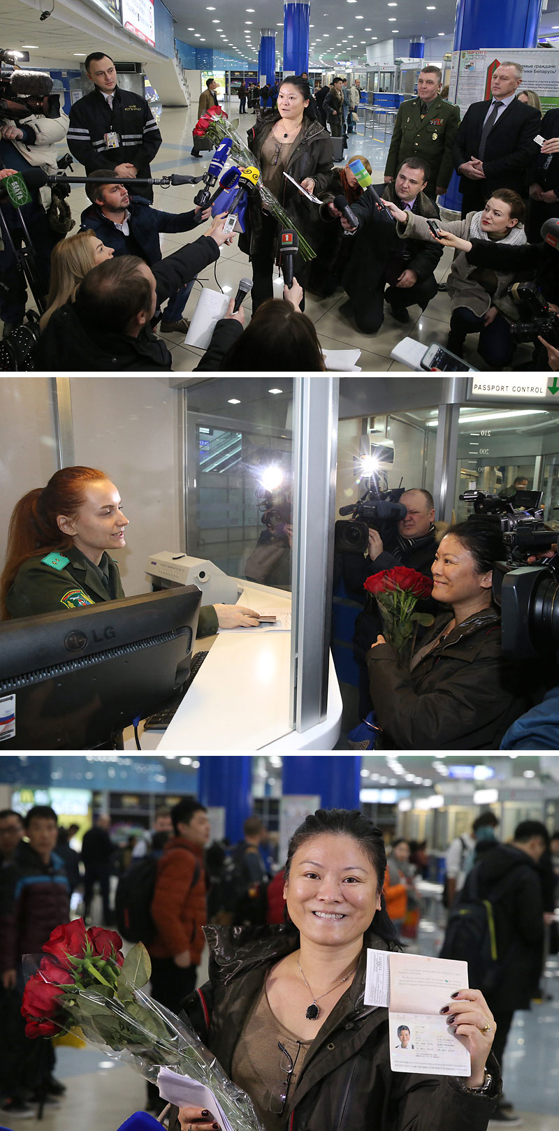 Туристка Ли Йен из Китая прилетела в Беларусь без визы