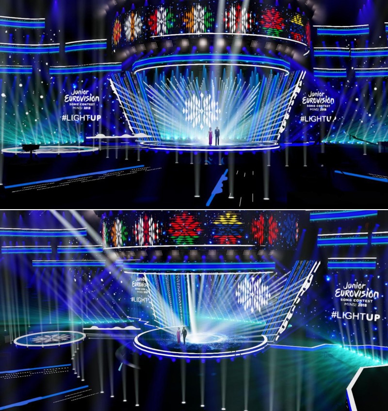 Stage design for the Junior Eurovision Song Contest 2018