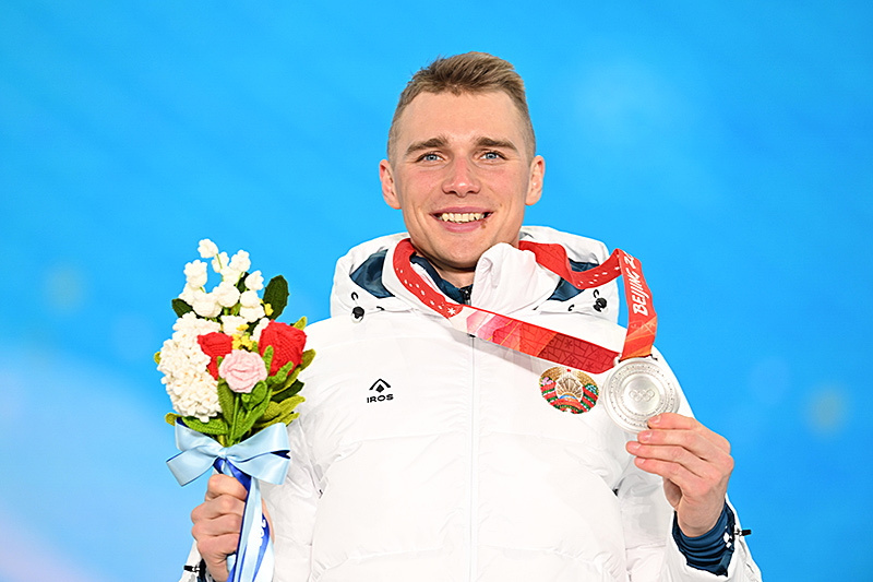 Anton Smolski wins silver in the 20km Individual, biathlon