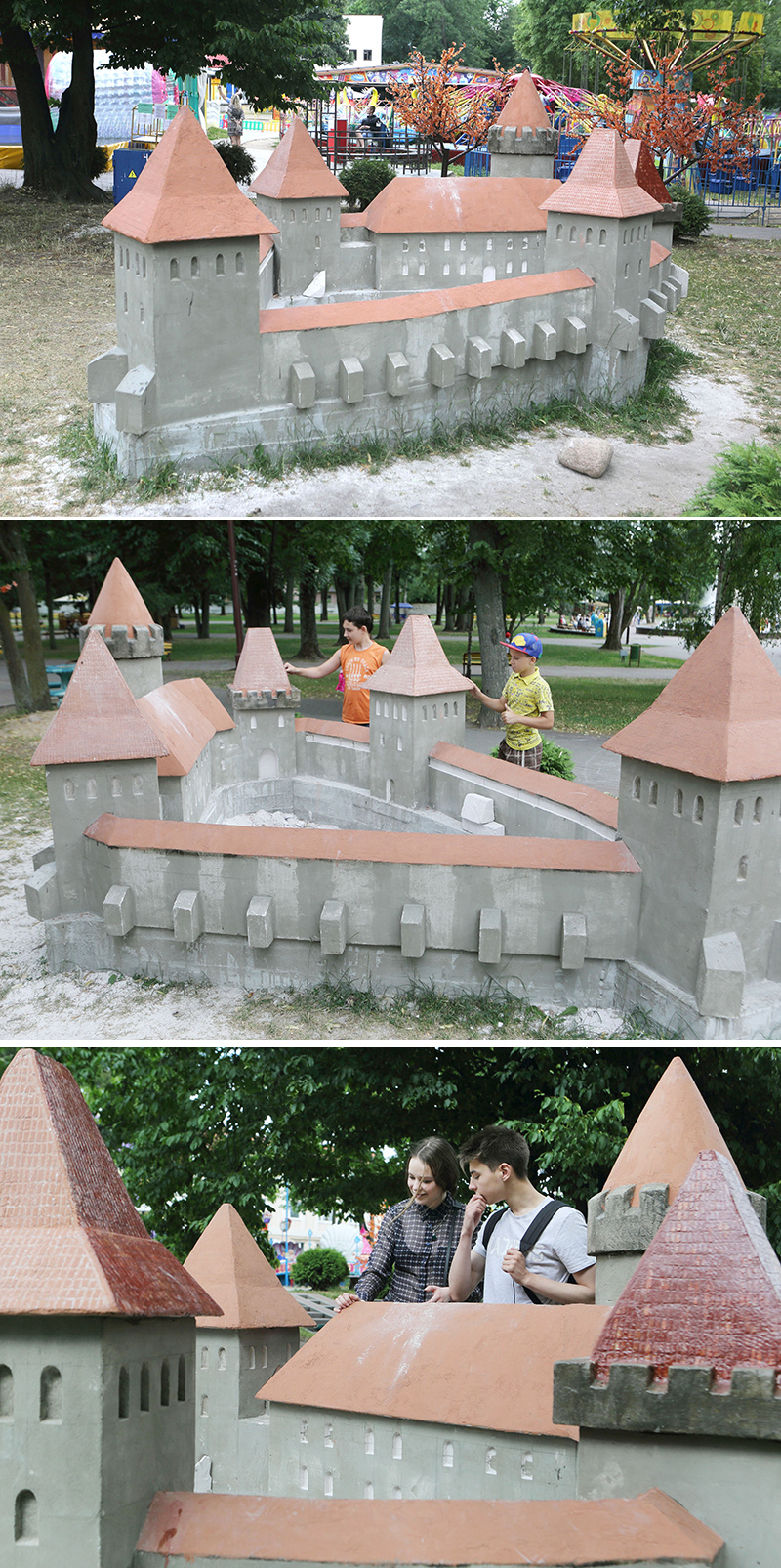 Миниатюра гродненского Старого замка времен князя Витовта