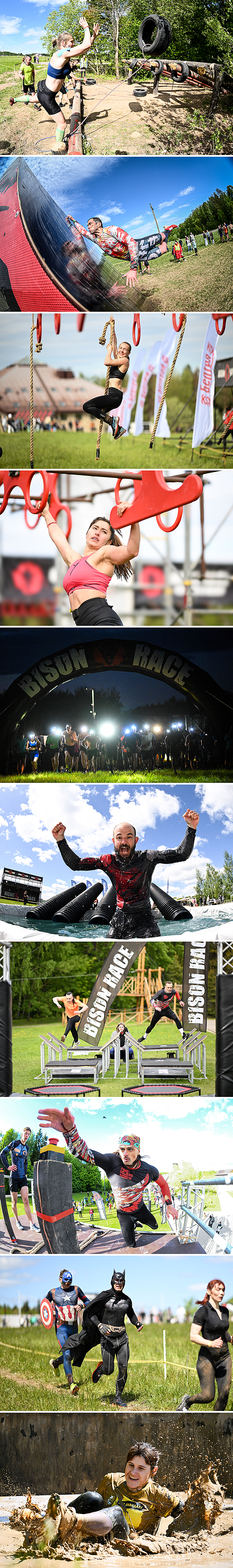Соревнования по бегу с препятствиями Bison Race в Силичах