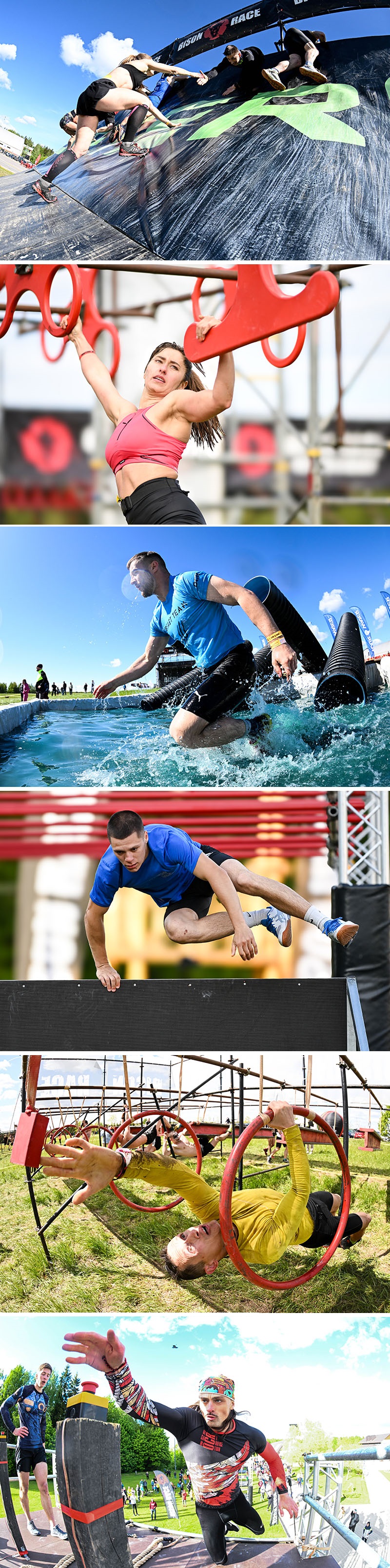 Bison Race obstacle course competition in Silichi