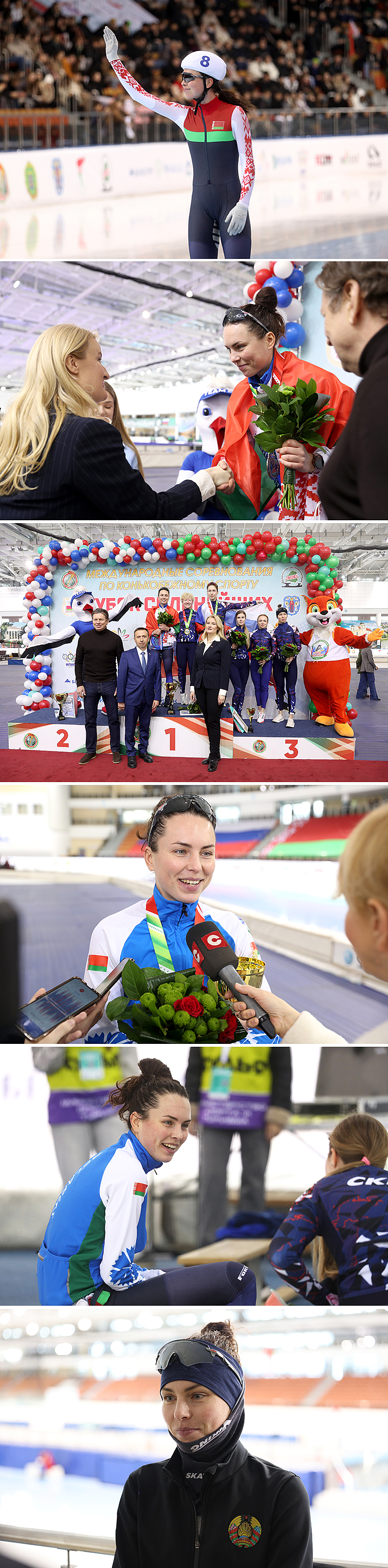 Belarusian speed skater Maryna Zuyeva