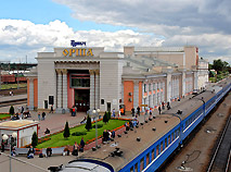 Железнодорожный вокзал в Орше - один из самых крупных в Беларуси