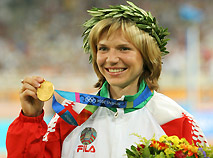 Олимпийская чемпионка в беге на 100 м Юлия Нестеренко