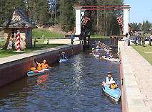 The international canoeing competition on the Belarusian part of the Augustow Canal