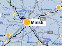 Map of the Minsk region