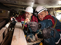 Prime Minister Roman Golovchenko visits the Belarusian potassium mining company Belaruskali, December 2020