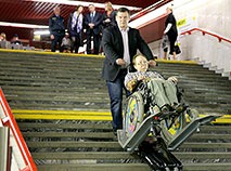 Lifts for people with disabilities in Minsk metro