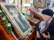 Копия креста преподобной Ефросинии Полоцкой. Спасо-Преображенская церковь