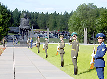 The solemn-mourning ceremony in Khatyn
