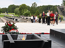 Commemorative events and flower-laying ceremony