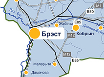 Карта Брэсцкай вобласці