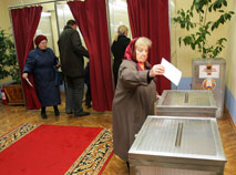 Voting at the elections in Vitebsk in 2008