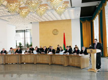 A session of Belarus’ Central Election Commission, 2006