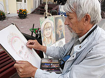 Street artists in Vitebsk