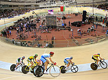 Final races of the Belarus Open Cycling Track Championships at the Minsk Arena velodrome