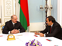Встреча Президента Беларуси с Мишелем Платини