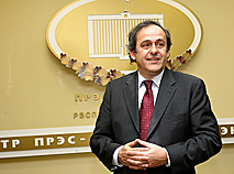 Michel Platini visits Minsk