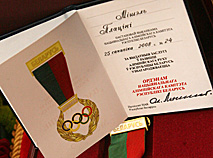 Michel Platini awarded with the Order of the National Olympic Committee