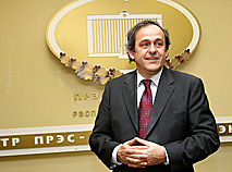 Мішэль Плаціні ў Мінску