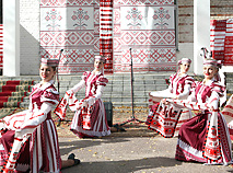 The first festival of Belarusian rushnyks in the village of Neglyubka