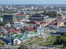 Upper Town, a historic center of Minsk