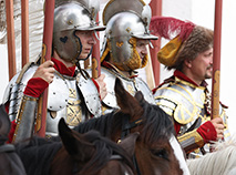 A knight festival in Mstislavl