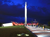 Museum of the History of the Great Patriotic War in the night lights