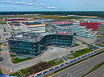 Bird's-eye view of China-Belarus Industrial Park Great Stone (2020)