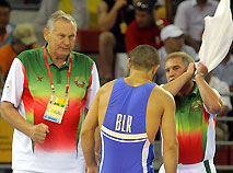 2008年奥林匹克运动会白俄罗斯摔跤运动员穆拉德•盖达罗夫获得铜牌