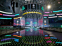 The stage in Minsk Arena