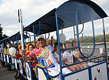 Flame of Peace torch relay of 2nd European Games in Gomel