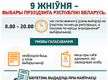 9 жніўня – выбары Прэзідэнта Рэспублікі Беларусь