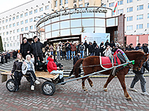Интернациональная Масленица в Витебском медуниверситете
