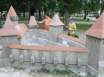 Миниатюра гродненского Старого замка времен князя Витовта