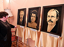Portraits of Koziell Poklewski spouses and architect Schröter
