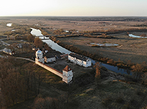 Любчанский замок с высоты птичьего полета