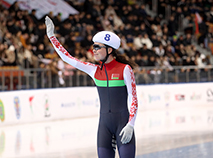 Belarusian speed skater Maryna Zuyeva